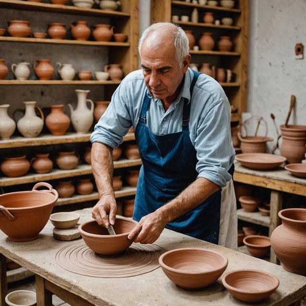 Où découvrir les traditions de la poterie en Grèce : ateliers et artisans recommandés ?