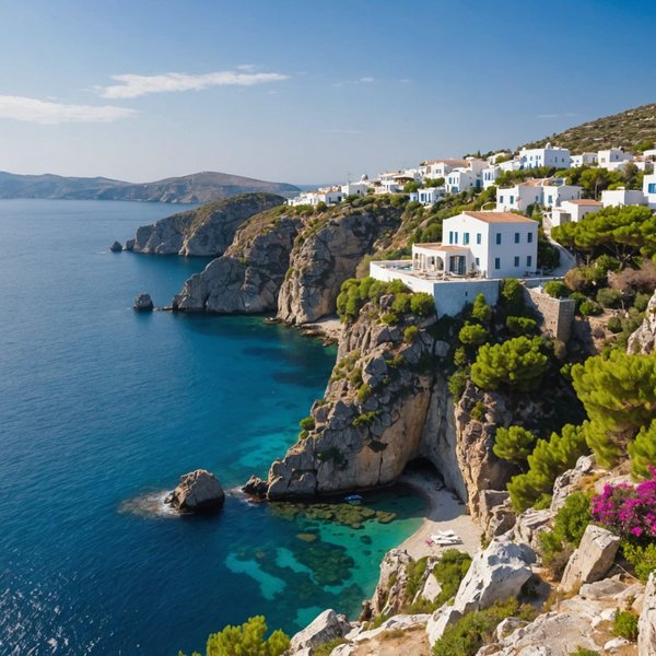 Où peut-on louer une villa en Grèce avec des cours de yoga et des randonnées sur les îles?